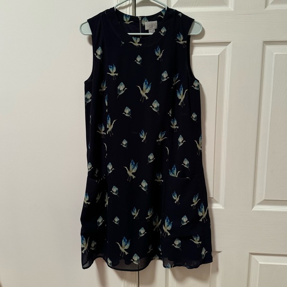 Jason Wu Dresses & Skirts - Grey Jason Wu Sleeveless Bird Print‎ Dress